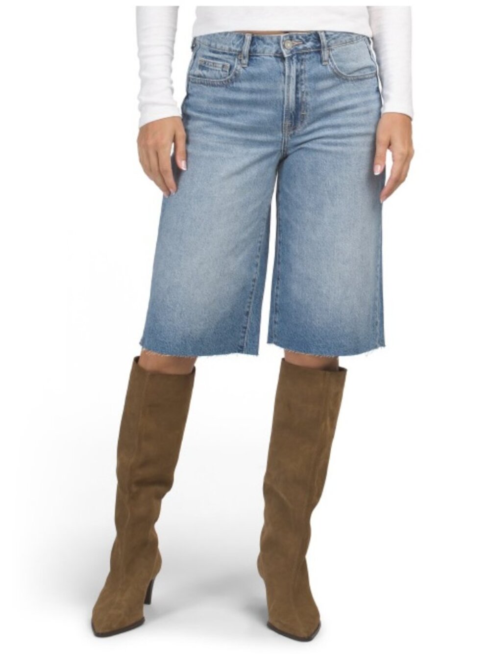 Hidden MARLIN Light Wash Jean Bermuda Shorts L
